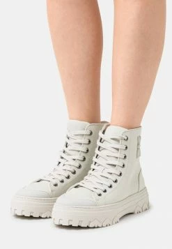 Patrizia Pepe Lace-up Ankle Boots - Ash Grey