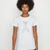 Patrizia Pepe Print T-shirt - Bianco Ottico -Patrizia Pepe Shop ae69e4c87a8e4df9990914d364b2d95c