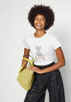 Patrizia Pepe Print T-shirt - Bianco Ottico -Patrizia Pepe Shop b1e788b1f39b4da0bb7491fb15778961