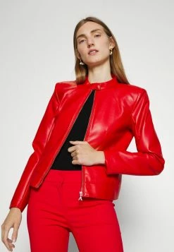 Patrizia Pepe GIUBBOTTO JACKET - Leather Jacket - Samourai Red -Patrizia Pepe Shop b32b359b641f451bb5197485befe78e9