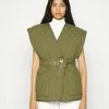 Patrizia Pepe GILET - Waistcoat - Forest Green -Patrizia Pepe Shop bcb0a4703325413d9b939b1ceca776ef