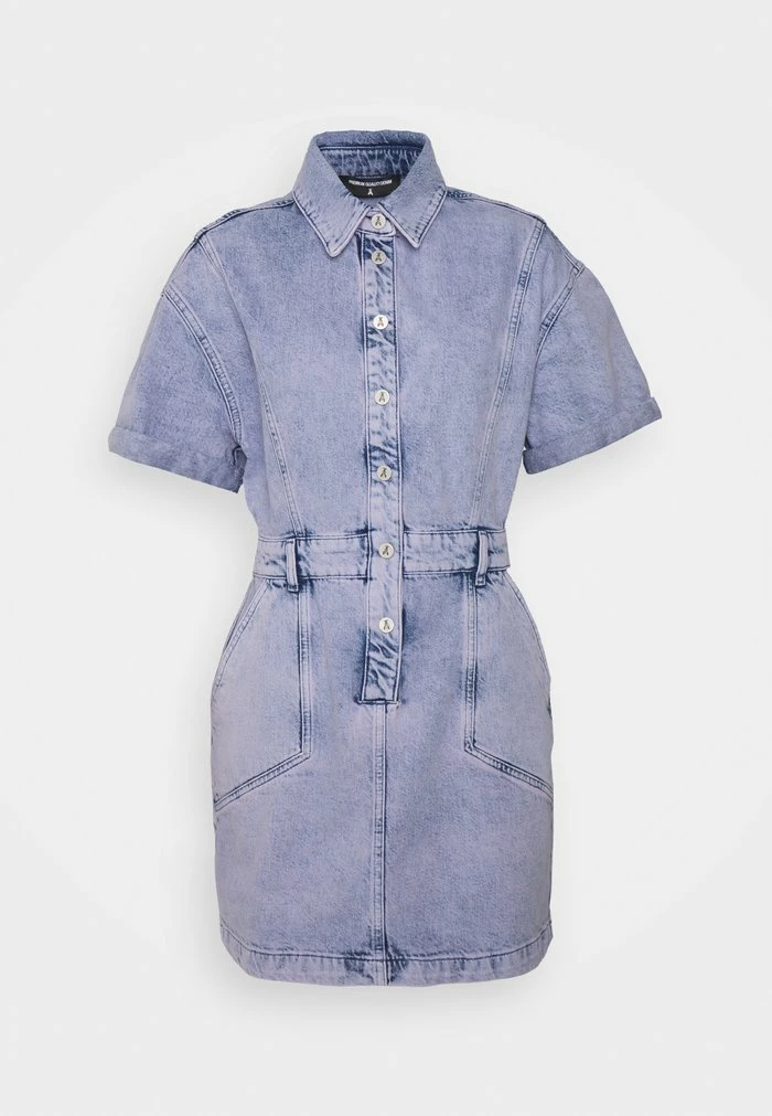 ABITO DRESS - Denim dress - lilac blue Patrizia Pepe ABITO DRESS - Denim Dress - Lilac Blue -Patrizia Pepe Shop be9ee384a78c47e3ae82d60ec6e63b7c