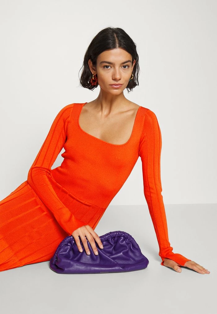 ABITO DRESS - Jumper dress - bright orange Patrizia Pepe ABITO DRESS - Jumper Dress - Bright Orange -Patrizia Pepe Shop cc515df334d146538ef4439d1803b22c