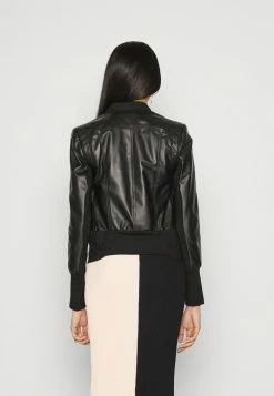 Patrizia Pepe GIUBBOTTO - Leather Jacket - Nero -Patrizia Pepe Shop d318e8c13eea4d8096a649a9a04394e5