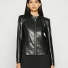 Patrizia Pepe GIUBBOTTO JACKET - Leather Jacket - Nero -Patrizia Pepe Shop d3f0d7030f1741aab98b2859bc6cd384