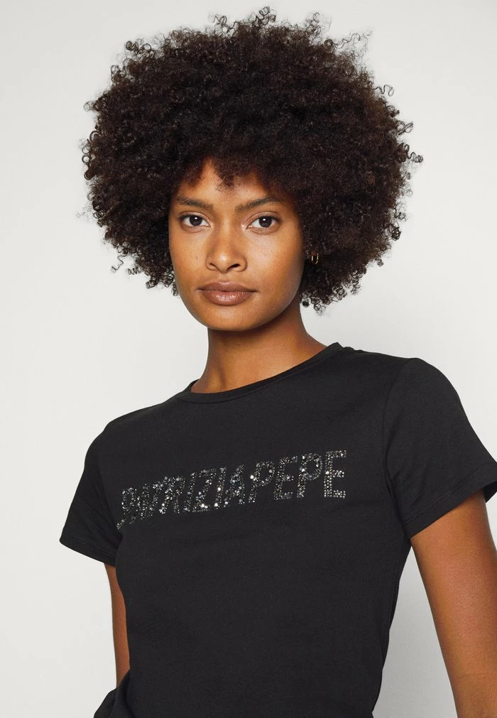 MAGLIA - Print T-shirt - nero Patrizia Pepe MAGLIA - Print T-shirt - Nero -Patrizia Pepe Shop d4137aa93e9c4cc7ae6d19e0880d5a84