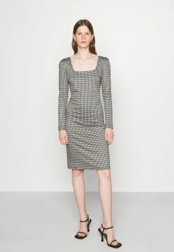 Patrizia Pepe DRESS - Jersey Dress - Black/white
