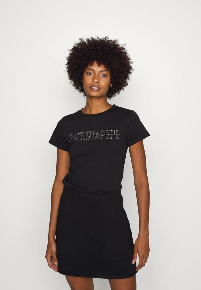 MAGLIA - Print T-shirt - nero Patrizia Pepe MAGLIA - Print T-shirt - Nero -Patrizia Pepe Shop dac08fd2a1934ad79050ea4c790e97c9