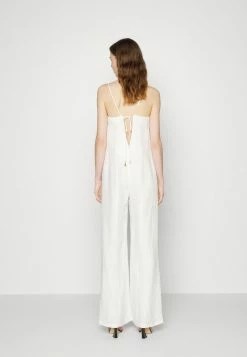 Patrizia Pepe TUTA SUITPANTS LIGHT - Jumpsuit - Sand/white