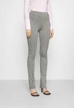 Patrizia Pepe PANTS - Trousers - Black/white