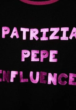 Patrizia Pepe MAGLIA - Jumper - Black/surreal Pink -Patrizia Pepe Shop e388e420c2db49f28b76749f0d492d9b