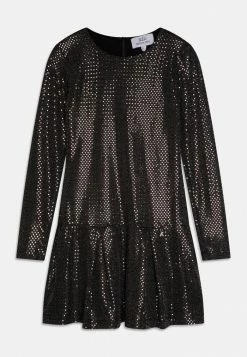 Patrizia Pepe ABITO DRESS - Cocktail Dress / Party Dress - Black Silver Metal