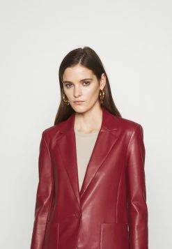 Patrizia Pepe JACKETS - Faux Leather Jacket - Red Earth -Patrizia Pepe Shop ea589e2f2cb146c2a733e8951335ce2d