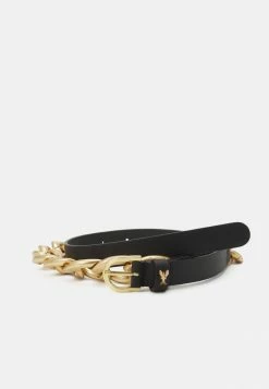 Patrizia Pepe MAXICHAIN VITA ALTA - Belt - Nero