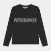 Patrizia Pepe LOGO - Long Sleeved Top - Black -Patrizia Pepe Shop edd3c2f245634430ae5dba8629c3be7d