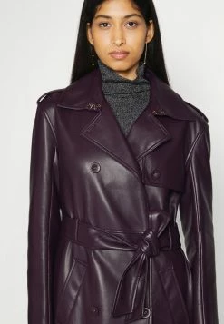 Patrizia Pepe Trenchcoat - Blazon Purple -Patrizia Pepe Shop f2a9543e3dbc4f78bd36e37d6215a236