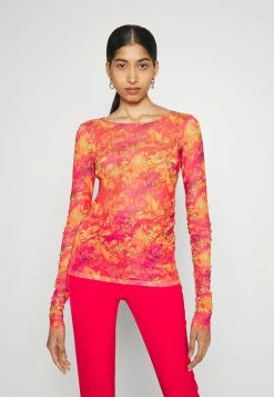 Patrizia Pepe MAGLIA - Long Sleeved Top - Orange Kaleidoscopia