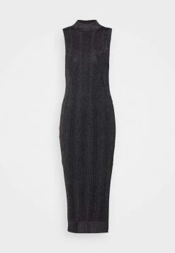 Patrizia Pepe ABITO DRESS - Jumper Dress - Black/silver