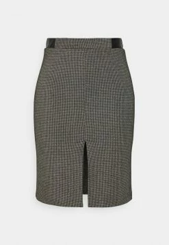 Patrizia Pepe GONNA SKIRT - Pencil Skirt - Black/brown -Patrizia Pepe Shop f5f9d379dbf4498594ebb4f0779e108c