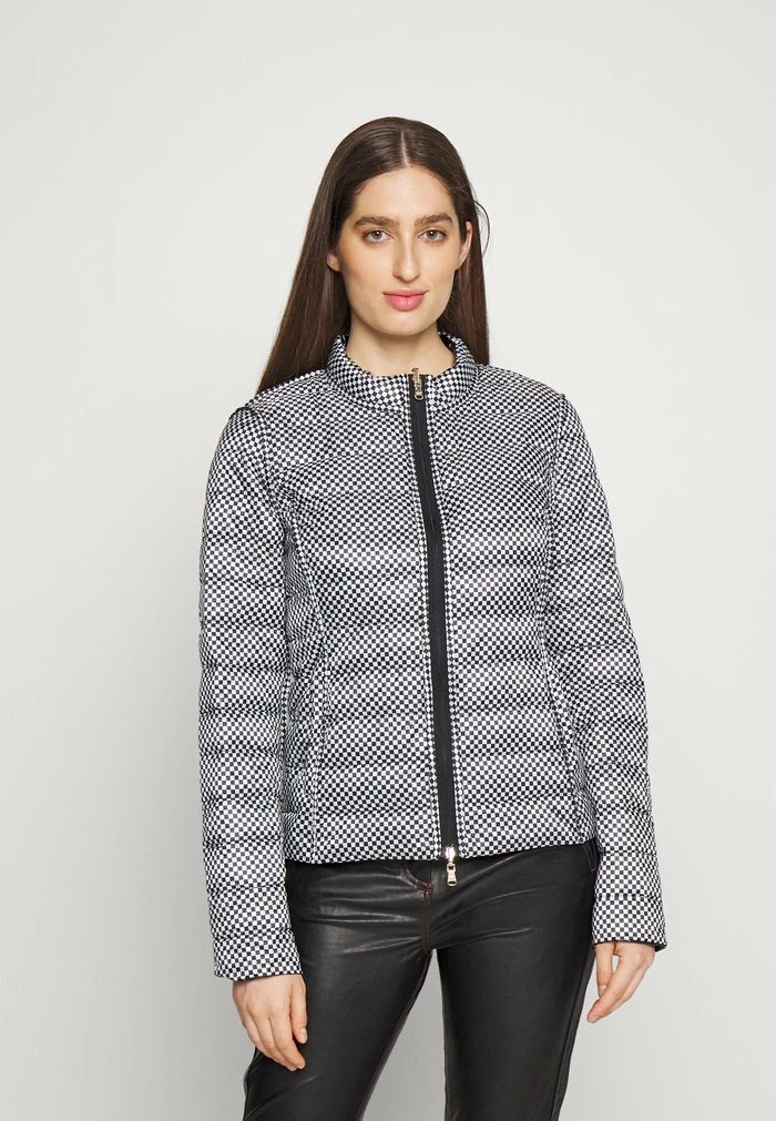 PIUMINO JACKET - Down jacket - shiny black/damier Patrizia Pepe PIUMINO JACKET - Down Jacket - Shiny Black/damier -Patrizia Pepe Shop f8eeb0158ea44f74ac4b0f1bf71e4915