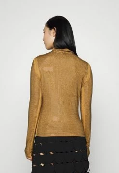 Patrizia Pepe MAGLIA TOP - Long Sleeved Top - Chipmunk Brown -Patrizia Pepe Shop fa80825e6e5144ec91e215eb82eafcce