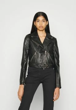 Patrizia Pepe GIUBBOTTO - Leather Jacket - Nero