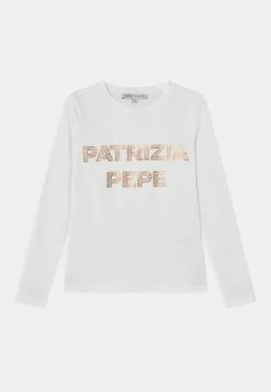 Patrizia Pepe LOGO MACULATO - Long Sleeved Top - White